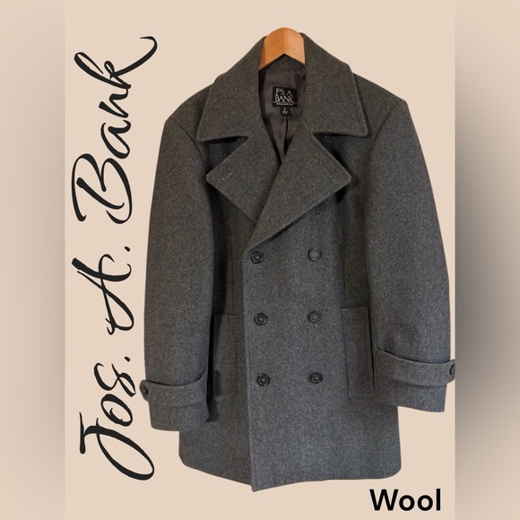 Jos. A. Bank Other - Jos. A. Bank Wool Pea Coat men’s medium regular. Charcoal gray. Like new! Sharp!